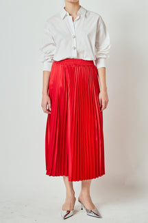ENDLESS ROSE - Sunburst Pleated Skirt - SKIRTS available at Objectrare