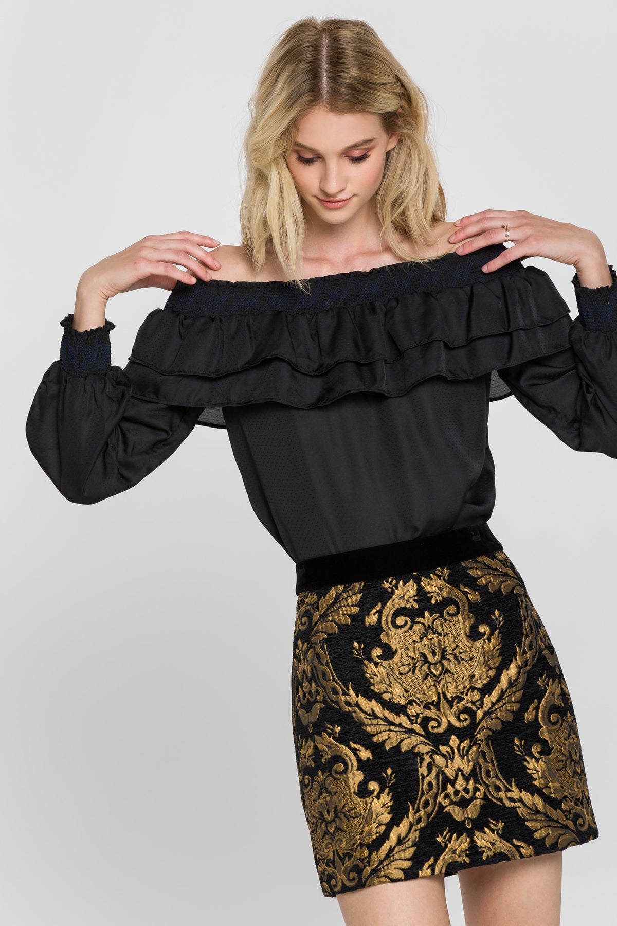 Smocked Off the Shoulder Top