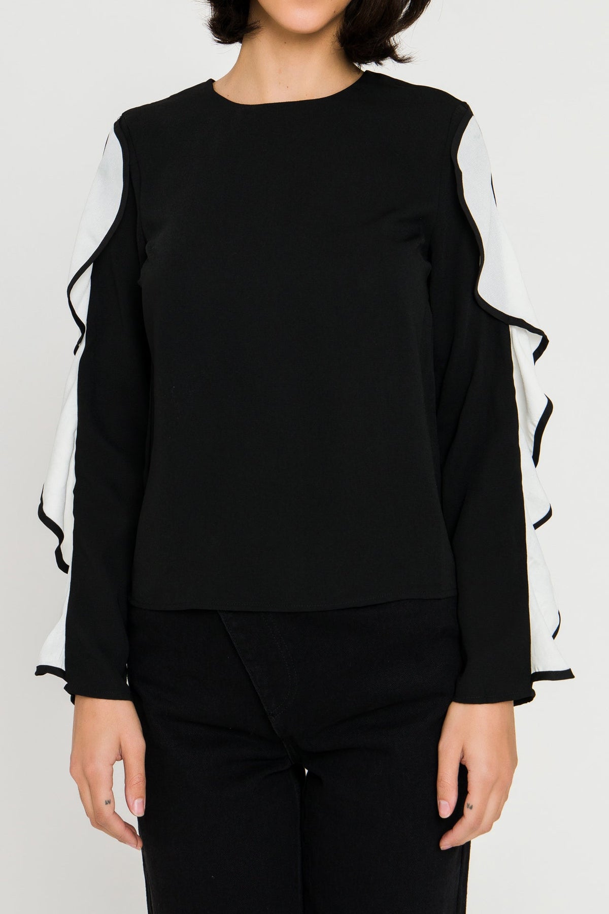 ENDLESS ROSE - Cascading Ruffle Blouse - TOPS available at Objectrare