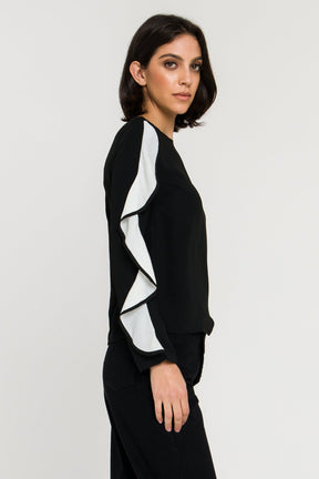 ENDLESS ROSE - Cascading Ruffle Blouse - SHIRTS & BLOUSES available at Objectrare