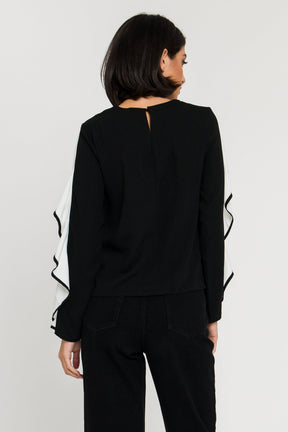 ENDLESS ROSE - Cascading Ruffle Blouse - SHIRTS & BLOUSES available at Objectrare