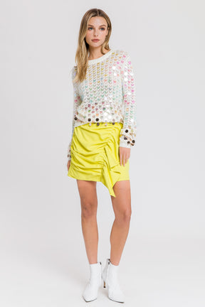 Ombre Sequin Embellished Sweater