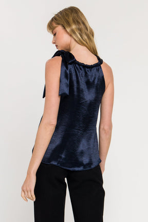 ENDLESS ROSE - Satin Halter Neck Tank Top - CAMI TOPS & TANK available at Objectrare