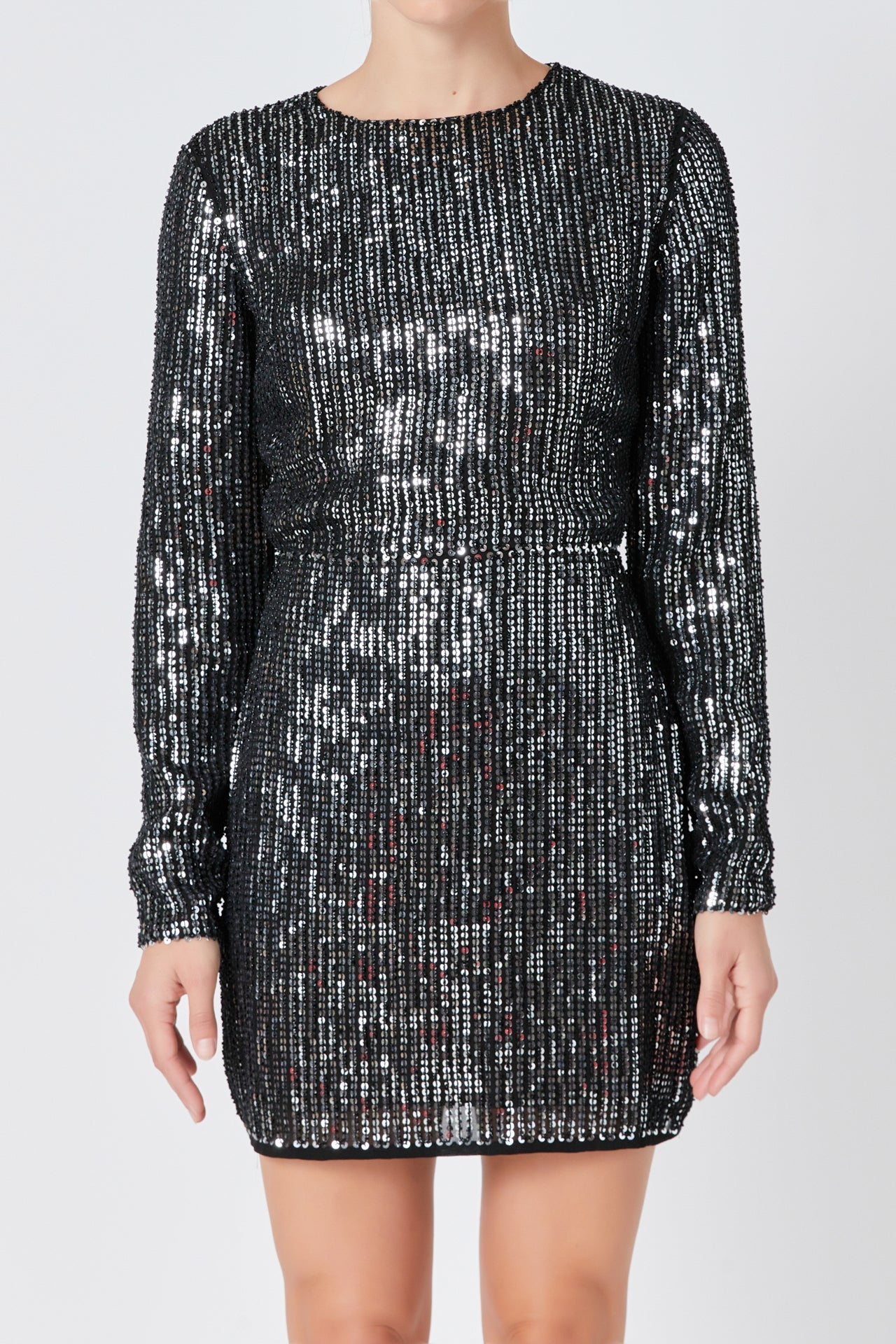 Open Back Sequin Dress