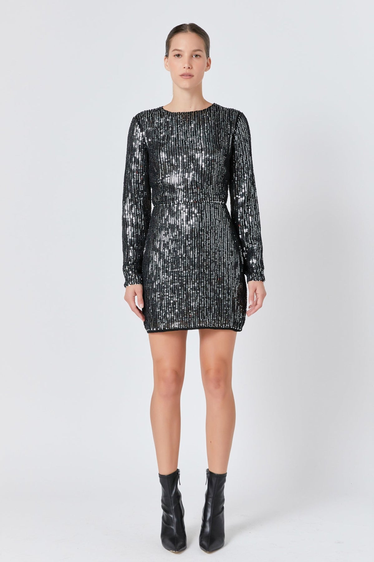 Open Back Sequin Dress