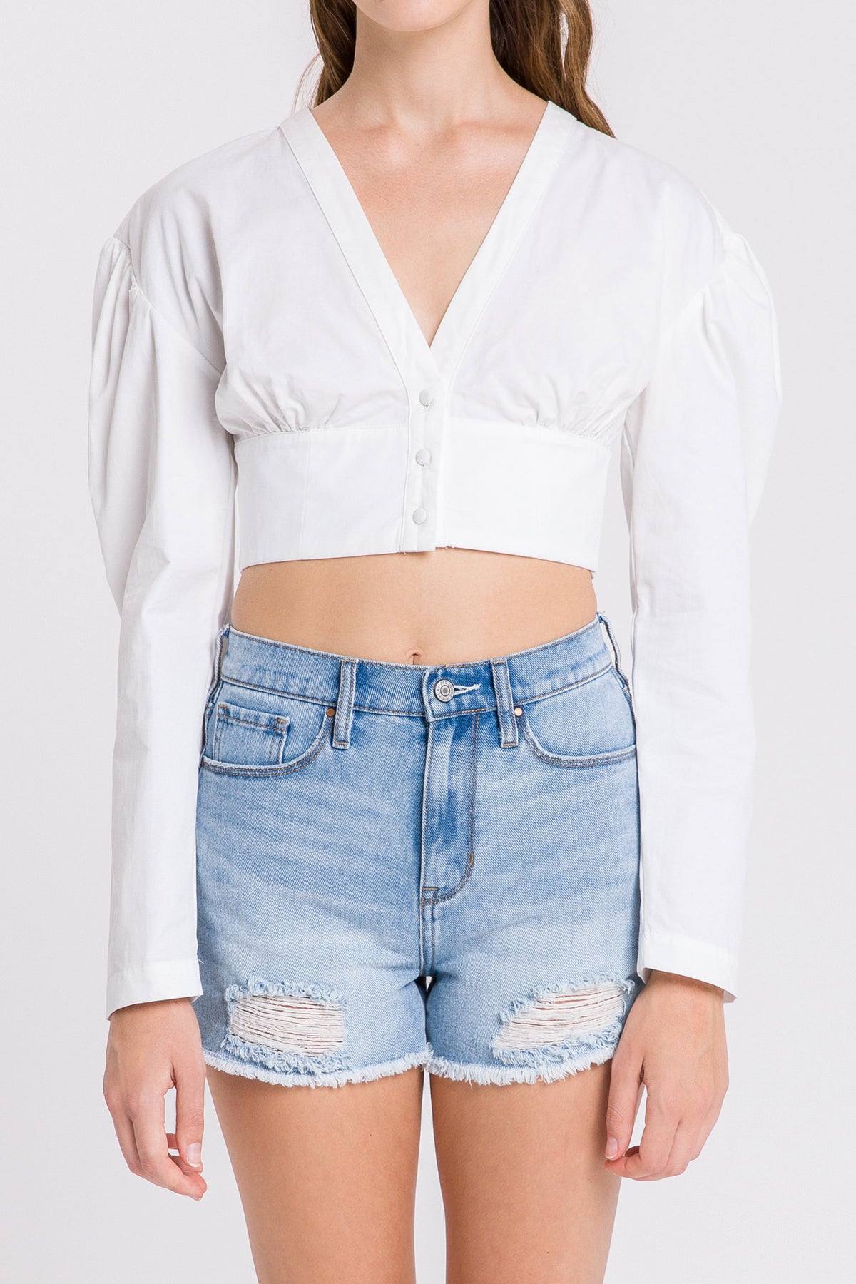 Poplin Crop Top