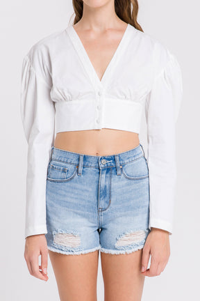 Poplin Crop Top