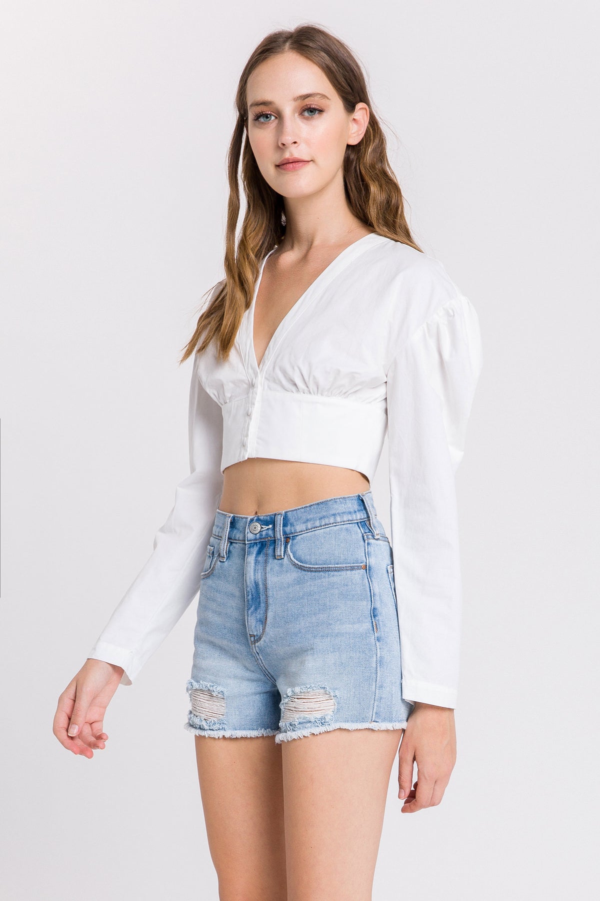 Poplin Crop Top
