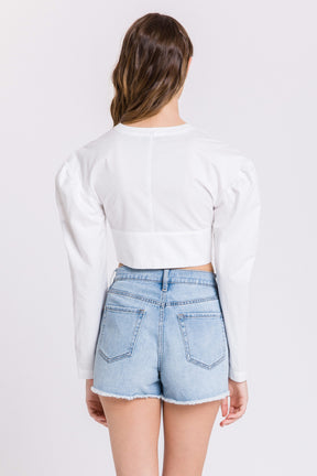 Poplin Crop Top