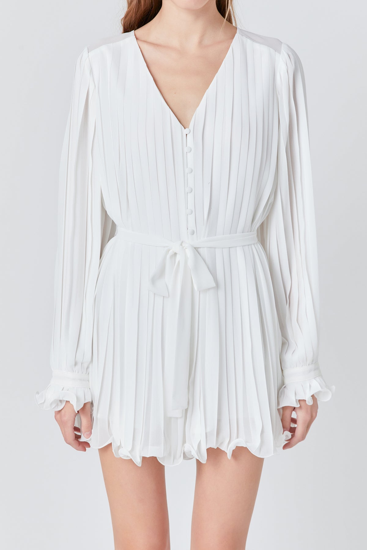 ENDLESS ROSE - Endless Rose - Pleated Romper - ROMPERS available at Objectrare