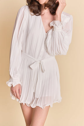 ENDLESS ROSE - Pleated Romper - ROMPERS available at Objectrare