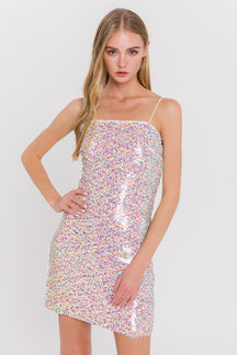 ENDLESS ROSE - Multi Sequin Bodycon Dress - DRESSES available at Objectrare