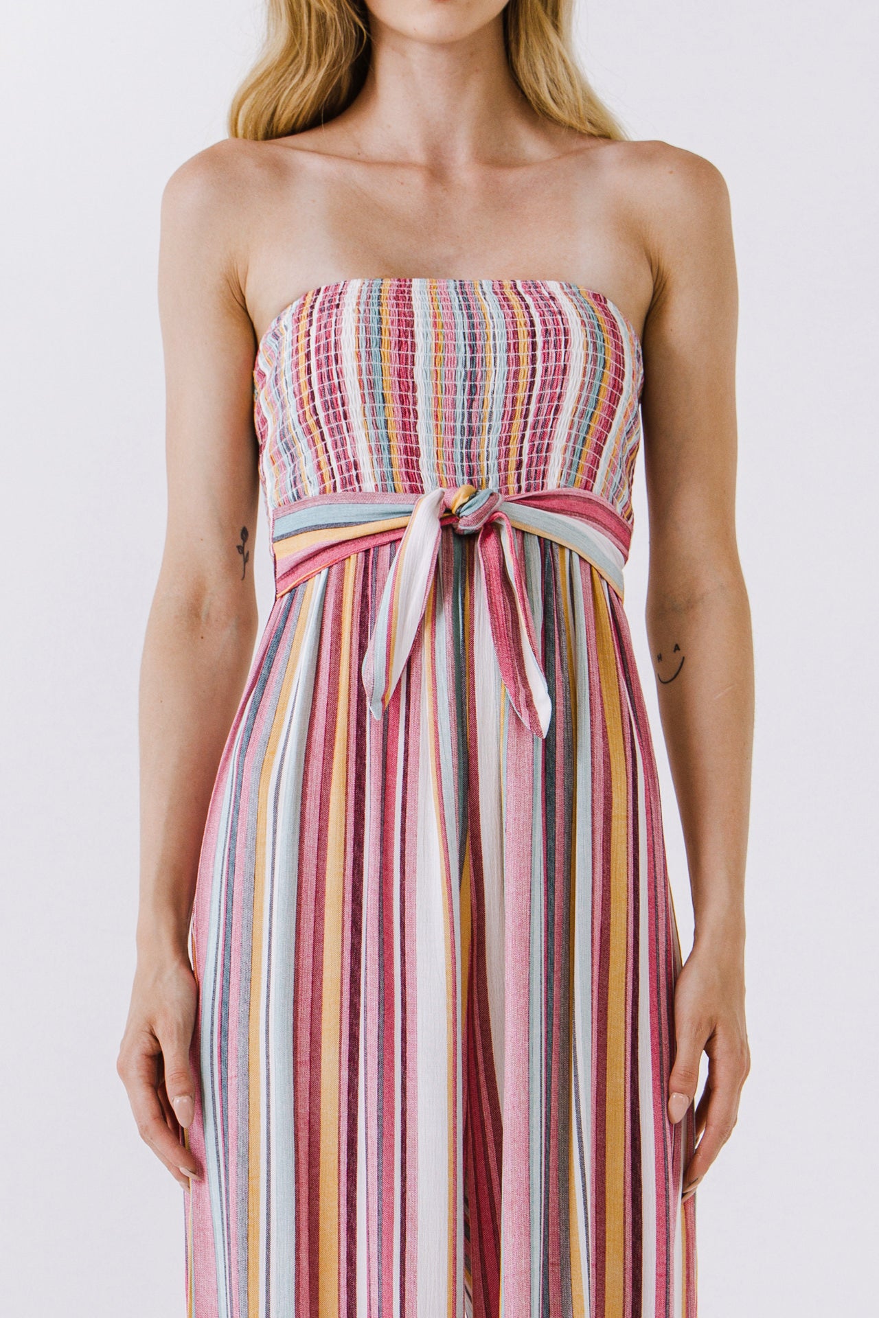 LA'VEN - Multi Striped Jumpsuit - JUMPSUITS available at Objectrare