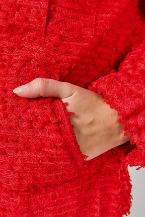 ENDLESS ROSE - Double Pocket Tweed Jacket - JACKETS available at Objectrare