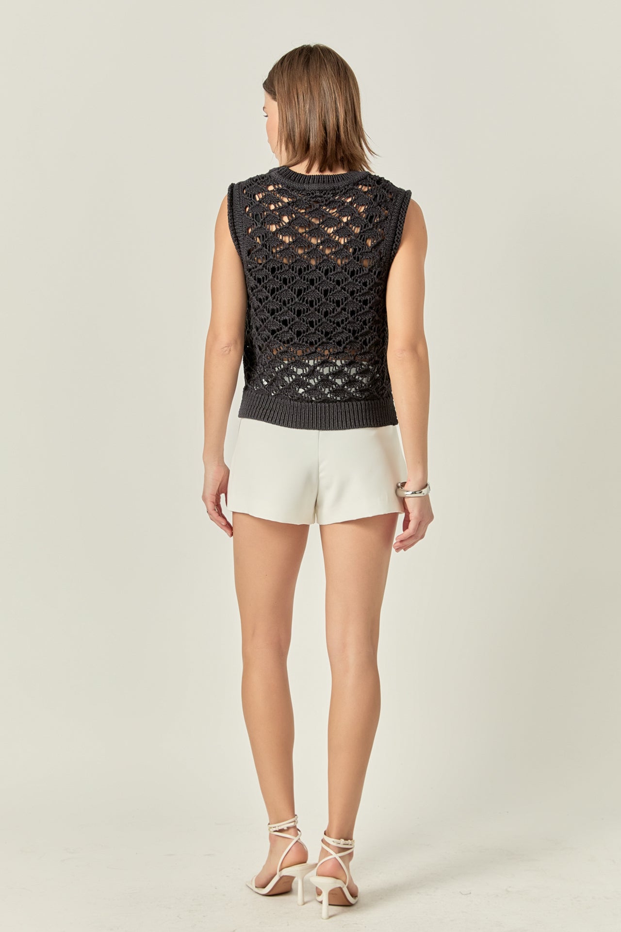 ENGLISH FACTORY - Crochet Vest Top - TOPS available at Objectrare
