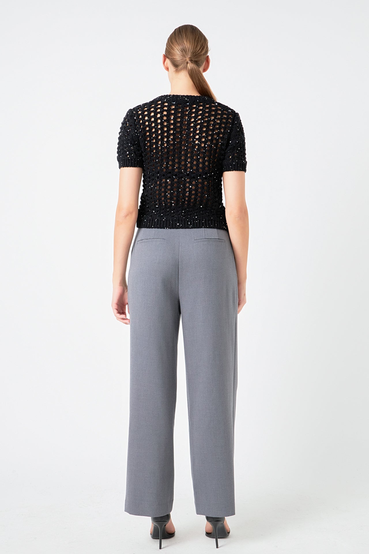 ENDLESS ROSE - Sequins Knit Top - TOPS available at Objectrare