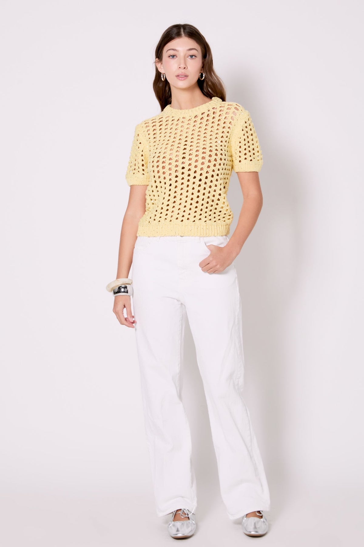 ENDLESS ROSE - Sequins Knit Top - TOPS available at Objectrare