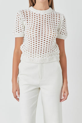 ENDLESS ROSE - Sequins Knit Top - TOPS available at Objectrare