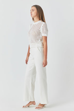 ENDLESS ROSE - Sequins Knit Top - TOPS available at Objectrare