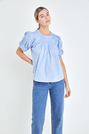 ENGLISH FACTORY - English Factory - Tuck Detail Blouse - SHIRTS & BLOUSES available at Objectrare