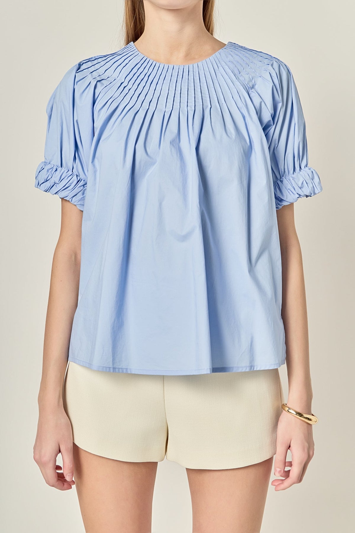ENGLISH FACTORY - Tuck Detail Blouse - BLOUSES available at Objectrare