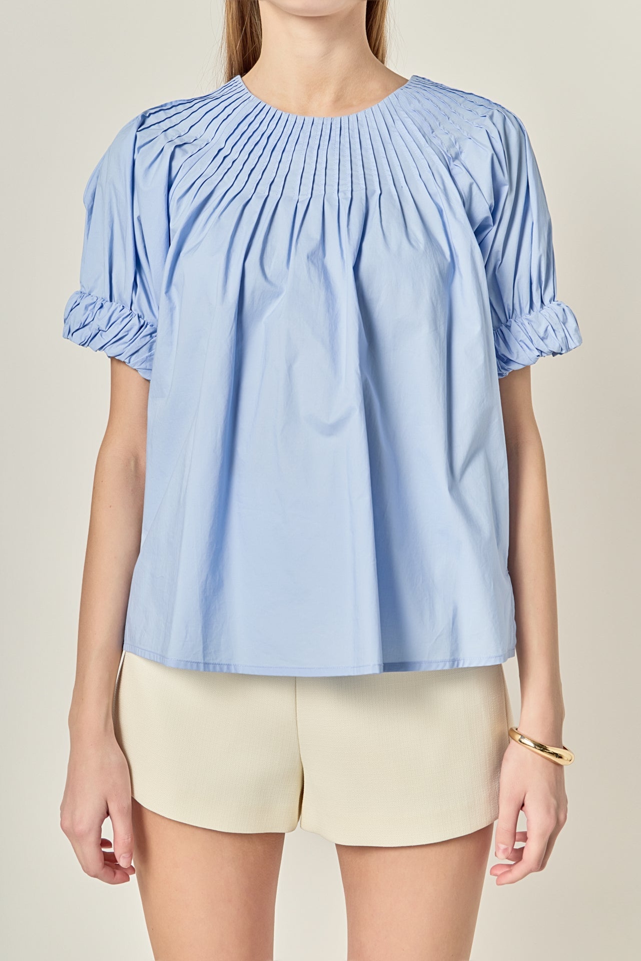 ENGLISH FACTORY - Tuck Detail Blouse - BLOUSES available at Objectrare