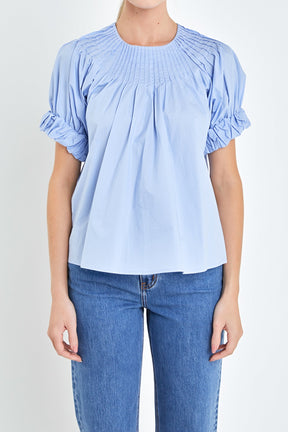 ENGLISH FACTORY - English Factory - Tuck Detail Blouse - SHIRTS & BLOUSES available at Objectrare