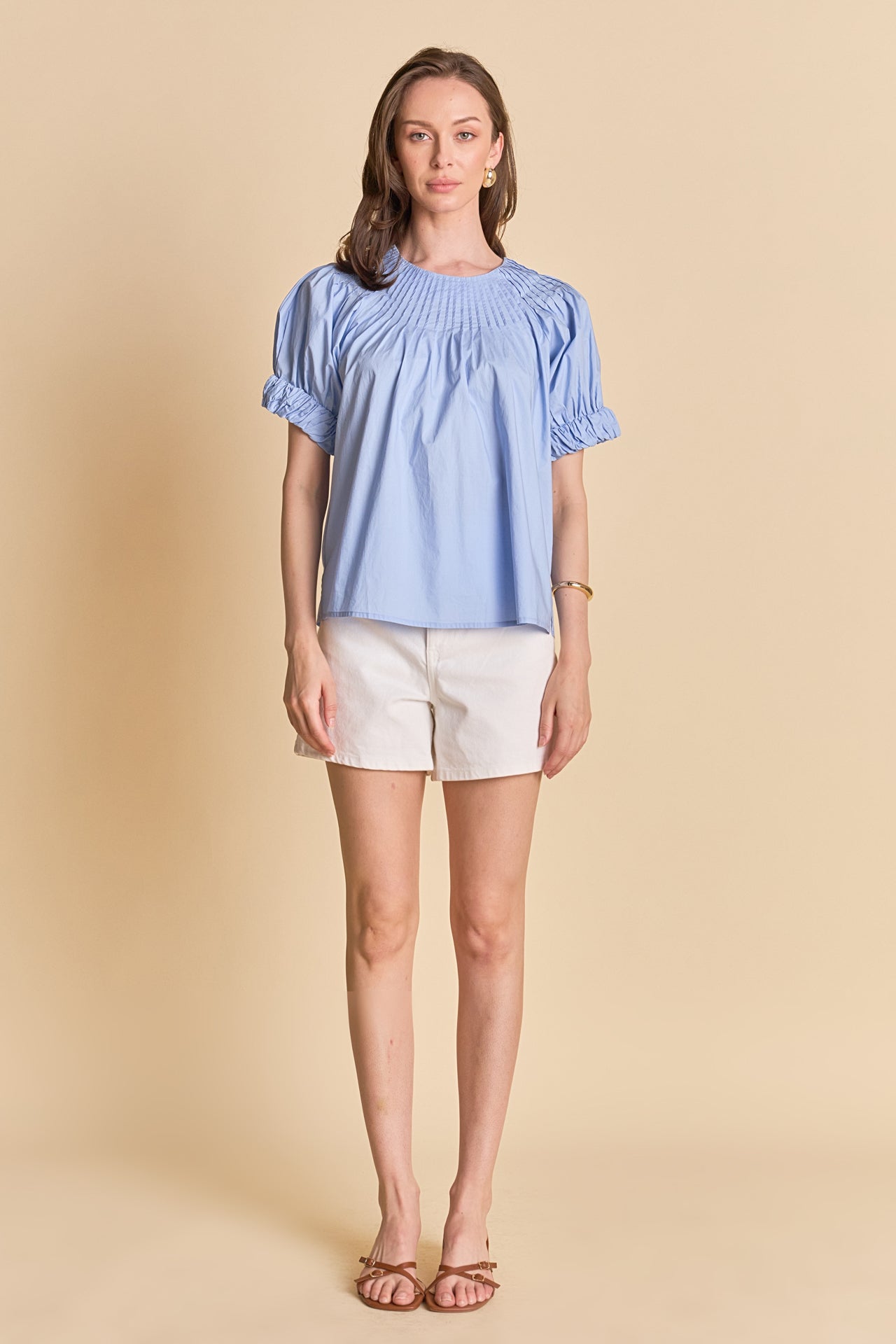 ENGLISH FACTORY - Tuck Detail Blouse - BLOUSES available at Objectrare