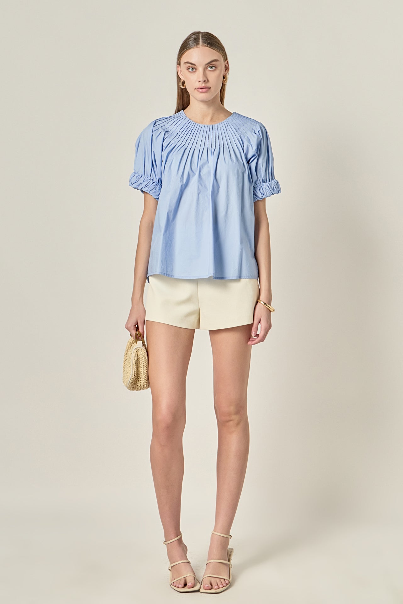 ENGLISH FACTORY - Tuck Detail Blouse - BLOUSES available at Objectrare