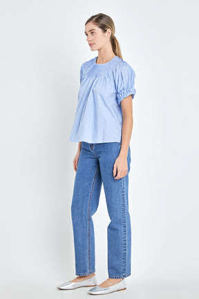 ENGLISH FACTORY - Tuck Detail Blouse - SHIRTS & BLOUSES available at Objectrare