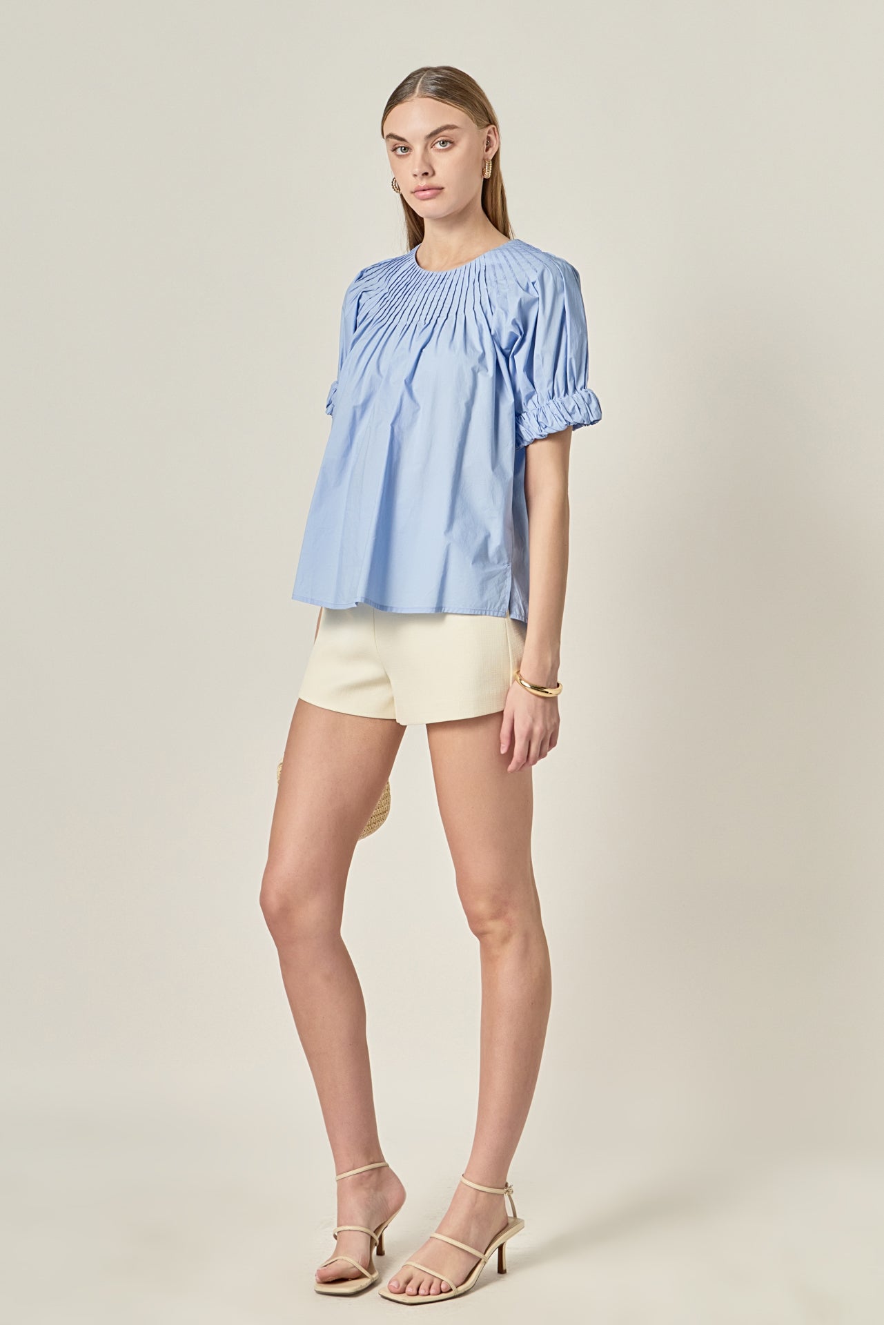 ENGLISH FACTORY - Tuck Detail Blouse - BLOUSES available at Objectrare