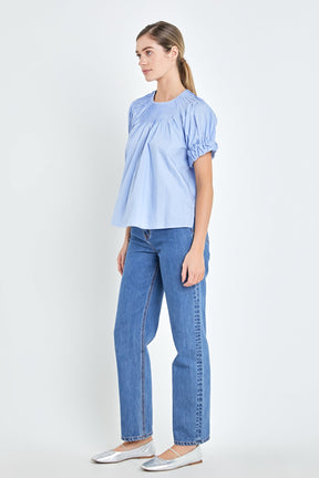 ENGLISH FACTORY - English Factory - Tuck Detail Blouse - SHIRTS & BLOUSES available at Objectrare