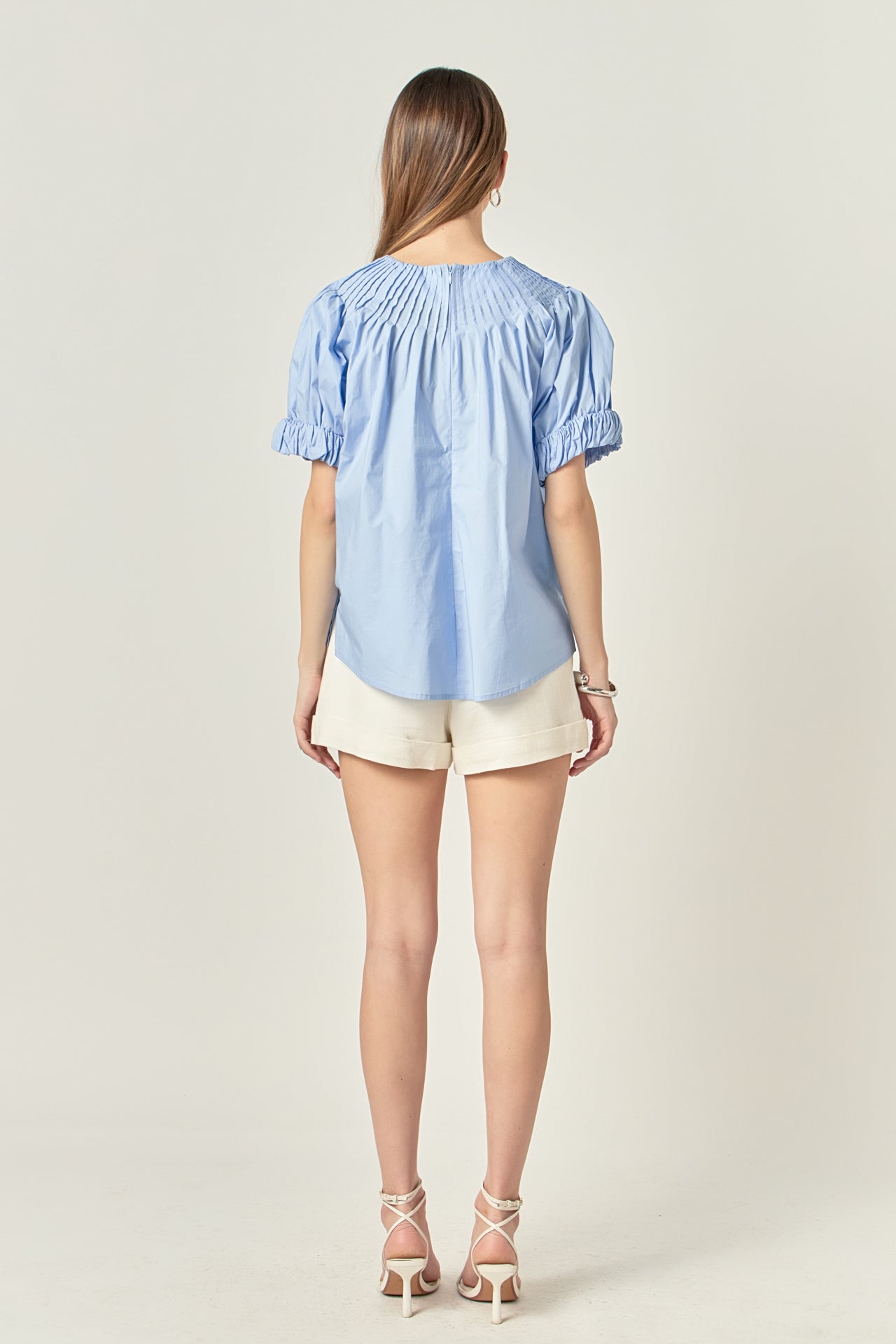 ENGLISH FACTORY - Tuck Detail Blouse - BLOUSES available at Objectrare