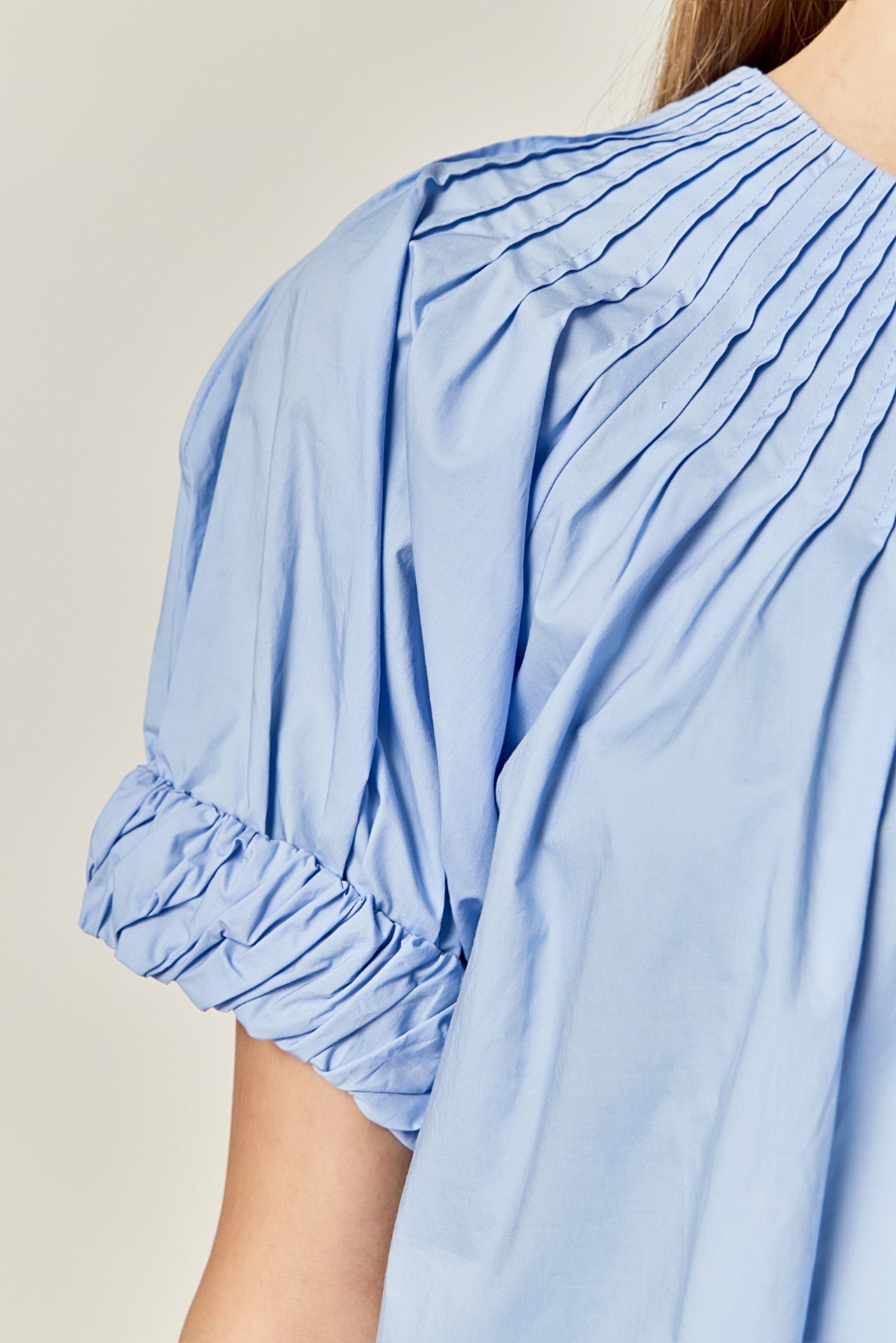 ENGLISH FACTORY - Tuck Detail Blouse - BLOUSES available at Objectrare