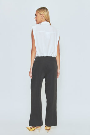 ENDLESS ROSE - Pintuck Details Sleeveless Blouse - SHIRTS & BLOUSES available at Objectrare