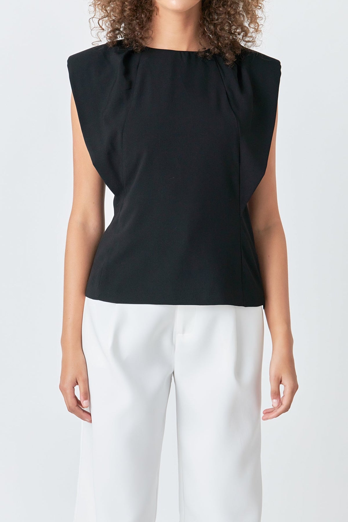 ENDLESS ROSE - Endless Rose - Sleeveless Pleated Top - TOPS available at Objectrare