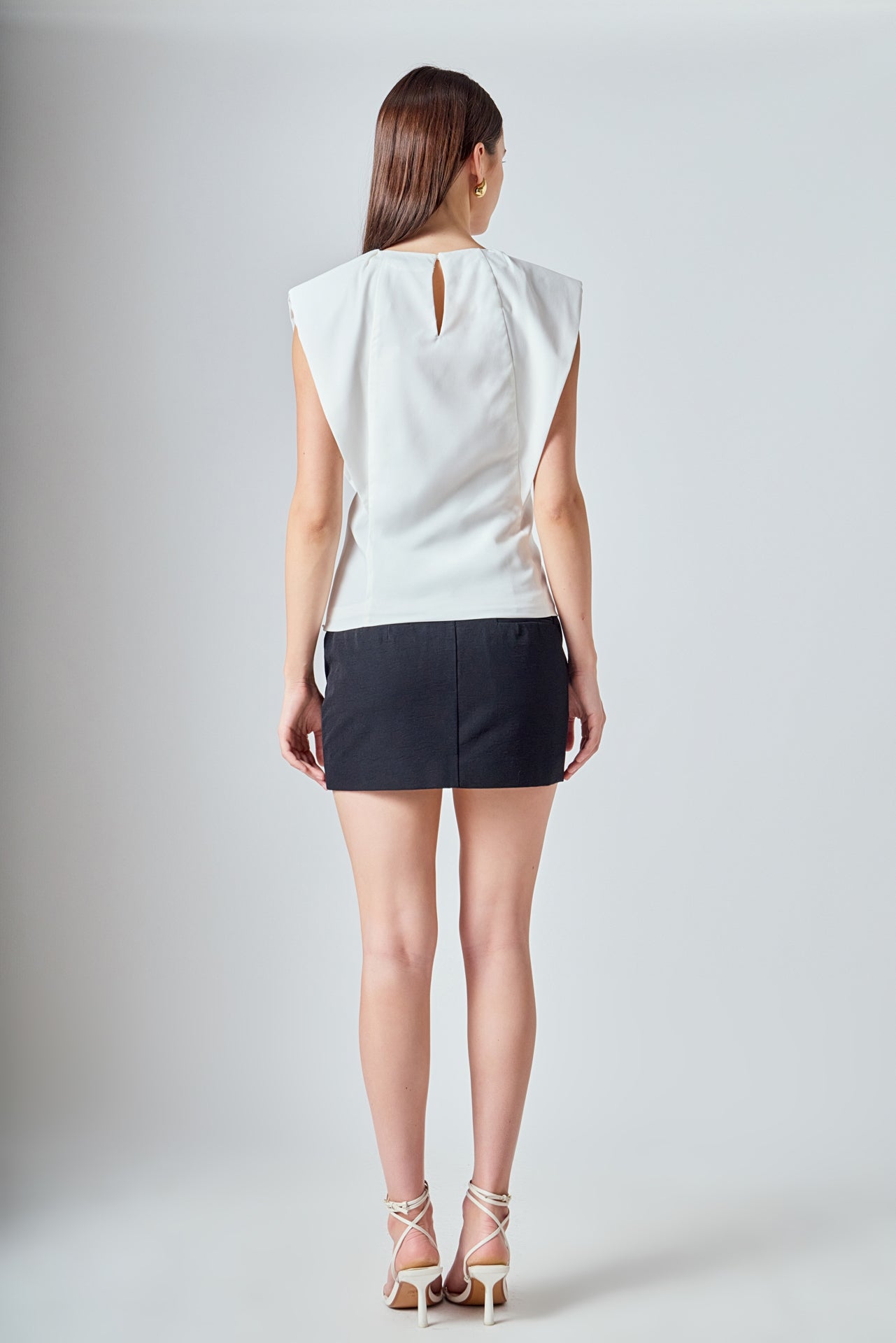 ENDLESS ROSE - Sleeveless Pleated Top - TOPS available at Objectrare