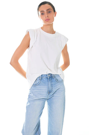 GREY LAB - Folded Sleeve Top - TOPS available at Objectrare