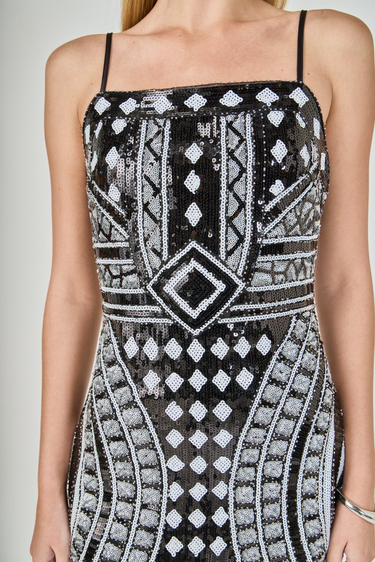 ENDLESS ROSE - Beaded Sequin Mini Dress - DRESSES available at Objectrare