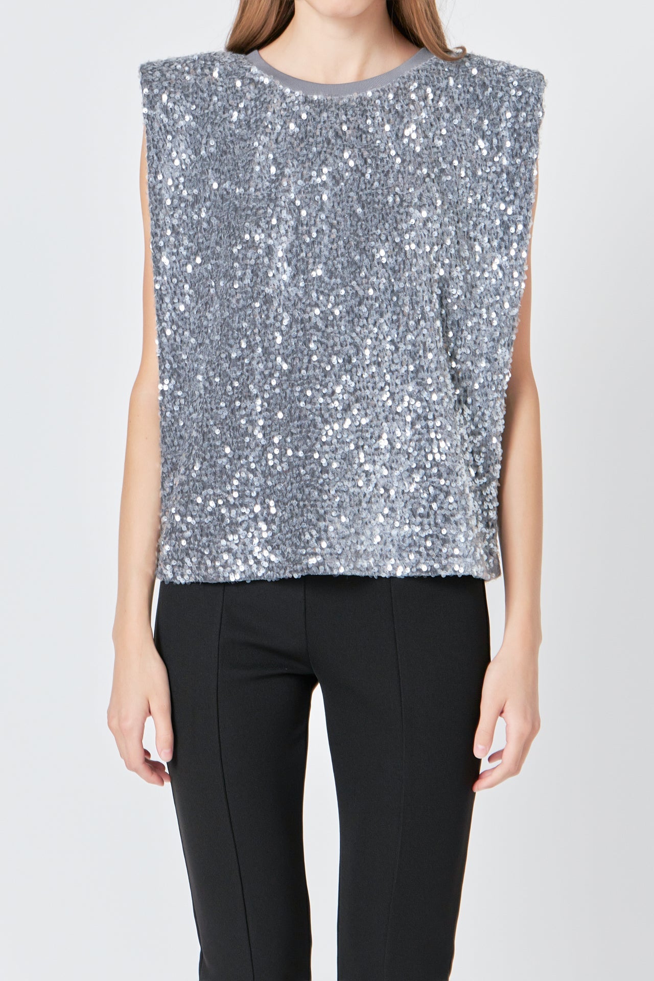 ENDLESS ROSE - Endless Rose - Sequin Embellished Top - TOPS available at Objectrare