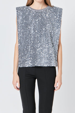 ENDLESS ROSE - Endless Rose - Sequin Embellished Top - TOPS available at Objectrare