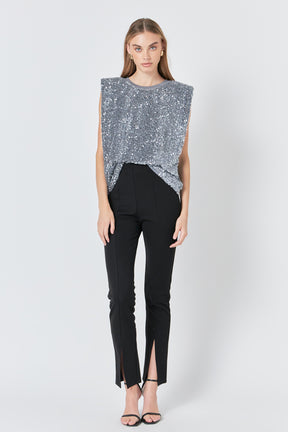 ENDLESS ROSE - Sequin Embellished Top - TOPS available at Objectrare