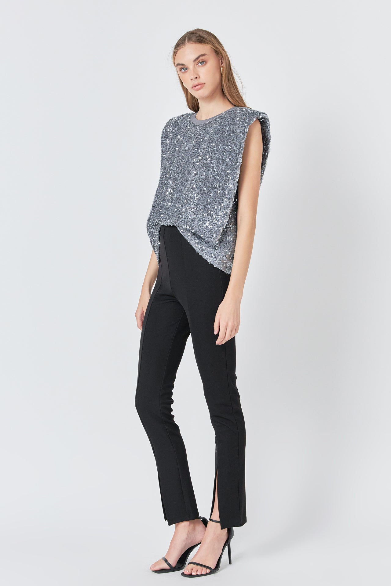 ENDLESS ROSE - Sequin Embellished Top - TOPS available at Objectrare