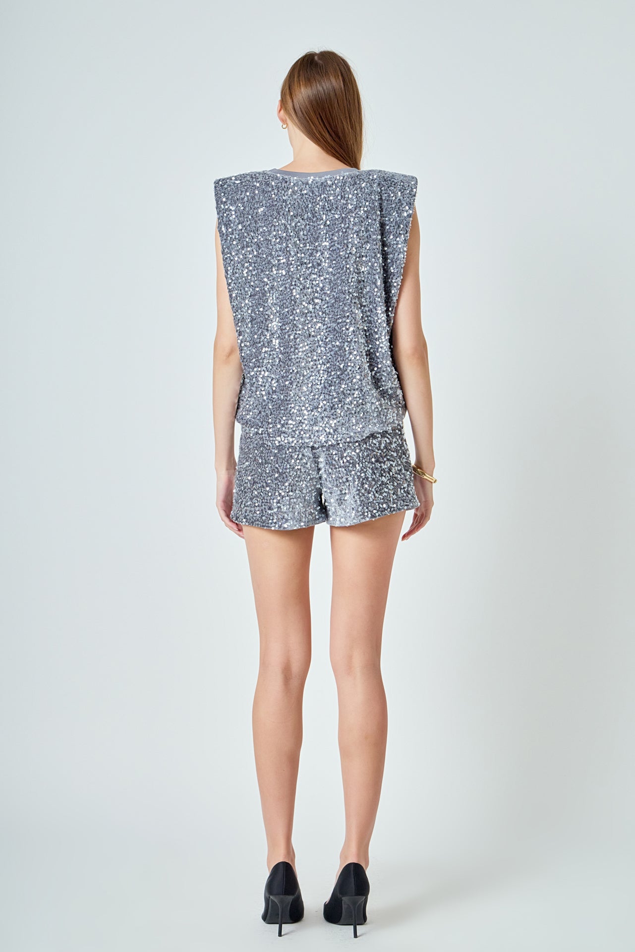 ENDLESS ROSE - Sequin Shorts - SHORTS available at Objectrare