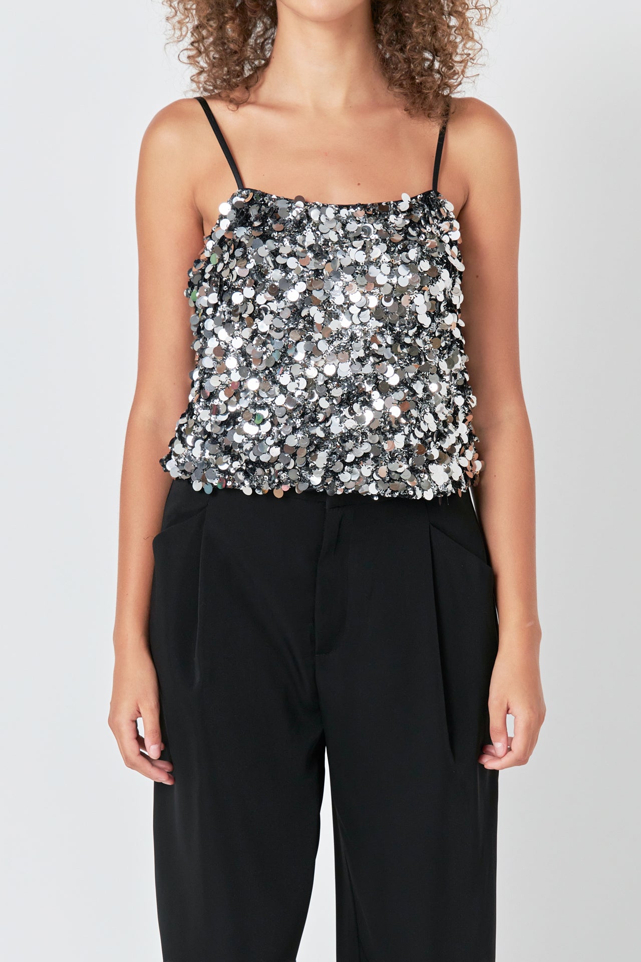 ENDLESS ROSE - Stretched Sequin Top - TOPS available at Objectrare