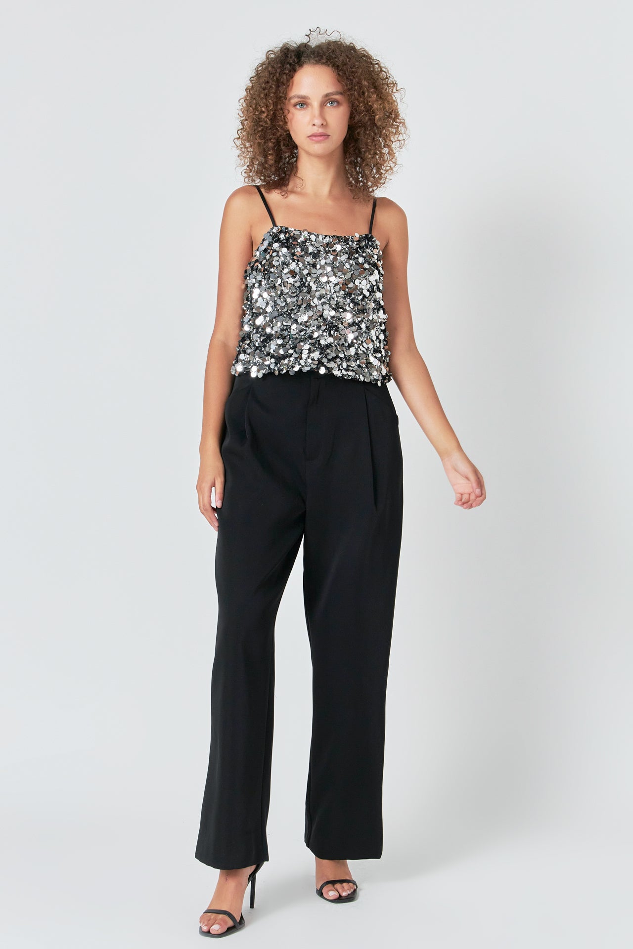 ENDLESS ROSE - Stretched Sequin Top - TOPS available at Objectrare