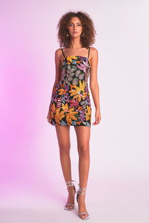 ENDLESS ROSE - Sequin Sleeveless Mini Dress - DRESSES available at Objectrare