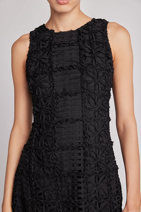 ENDLESS ROSE - Textured Sleeveless Maxi Dress - DRESSES available at Objectrare