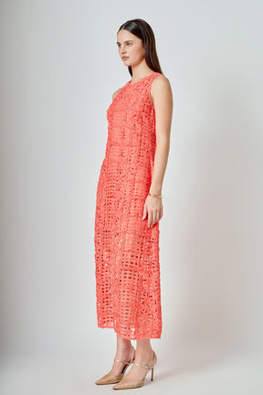 ENDLESS ROSE - Iris Textured Sleeveless Maxi Dress - DRESSES available at Objectrare