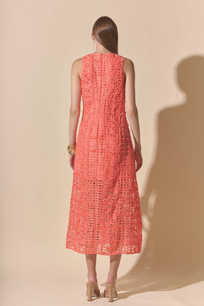 ENDLESS ROSE - Iris Textured Sleeveless Maxi Dress - DRESSES available at Objectrare